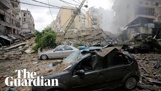Footage shows aftermath of Israeli strikes on Beirut