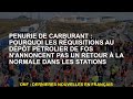 Ref:BPYvgn71dOY P�nurie de carburant : pourquoi les r�quisitions au d�p�t p�trolier de fos n'annoncent pas un retour