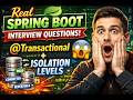 Spring Boot Interview Trap 😱 @Transactional + Isolation Levels
