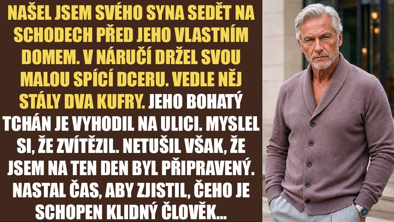 Můj syn mi zavolal ve 23:47. Nejdřív neřekl nic, jen dýchal do telefonu. Pak zašeptal: „Tati, přijedeš?" Když jsem dorazil před dům, který mu měl patřit, seděl na nejnižším schodu se spící dcerou...