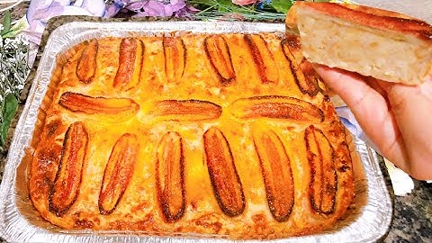 Nhà Có Bánh Mì Củ Đừng Bỏ Hãy Làm Bánh Chuối Nướng Siêu Ngon|Homemade Banana Bread Bun Desert