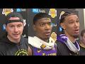 FULL Lakers Practice Interview ahead of Game 2 vs. Rockets | JJ Redick, Rui Hachimura &amp; Jaxson Hayes