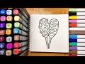 Satisfying Art Video 🌭 Cute Korean Corndog | ASMR Coloring