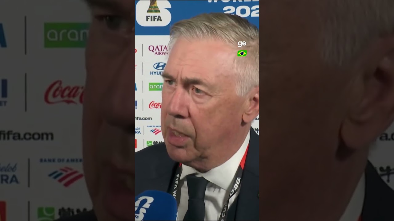 ANCELOTTI FALA NA CHEGADA PARA ESCÓCIA X BRASIL | #shorts | Copa do Mundo 2026 | ge.globo