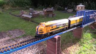 LGB F7 Santa Fe 20584 with 36576 - 572 - 574 - 575 - 577 DRGW Streamliner -- G Scale - Spur G