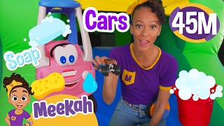 playground car wash educational videos for kids blippi and meekah kids tv
