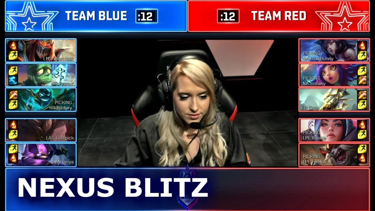 8.245/91 Nexus Blitz Mixed Team Show Match (ft. Peanut, Caps, Sneaky, Rookie) | Day 2 2018 LoL All Star Event