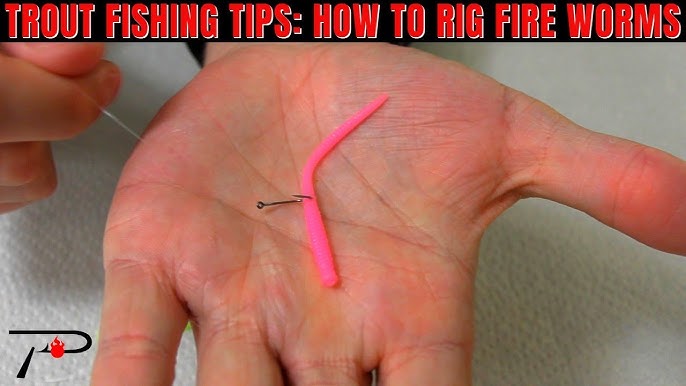 Rigging pink worms for steelhead 