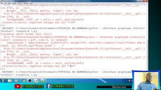 (bambara) Python GUI Tkinter 7 - Système connexion partie 1