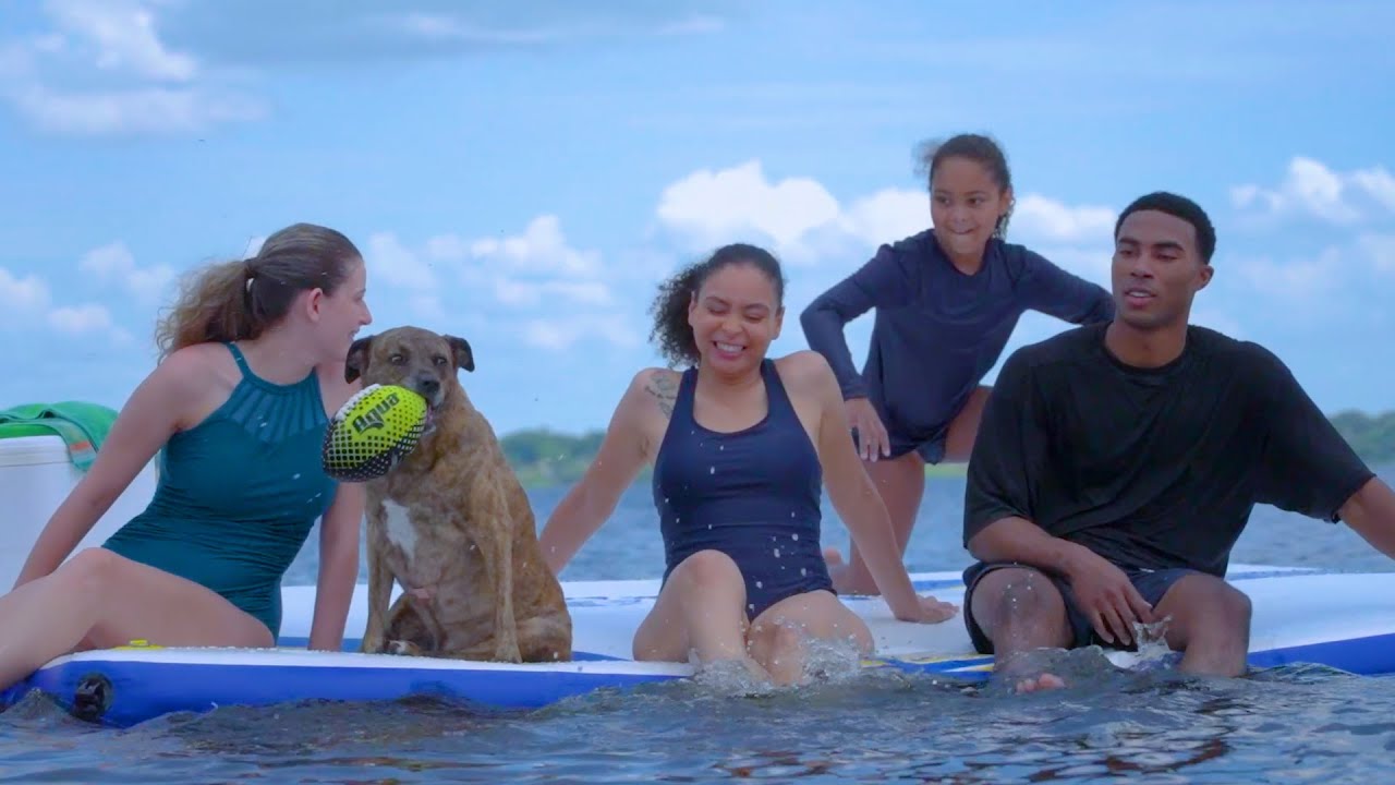 10’x8′ Inflatable Dock with Pump and Backpack