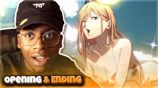 I'M SIMPING?? | Chainsaw Man Opening AND Ending Reaction