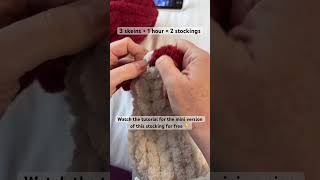 Make a Christmas Stocking. #fingerknitting #diycrafts #tutorial #pattern