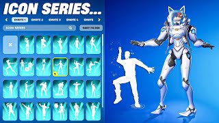 ALL FORTNITE ICON SERIES & NEW TIKTOK EMOTES! #12