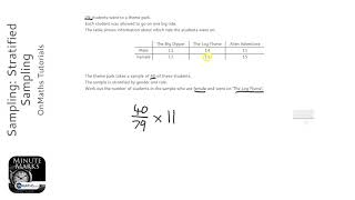 Sampling: Stratified Sampling (Grade 5) - OnMaths GCSE Maths Revision