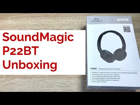 SoundMAGIC P22BT Stereo Wireless Headphones Unboxing