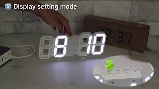 3D Digital LED Clock Setting Guide screenshot 2