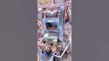 The stone crushing equipment is activated- Good tools and machinery make work easy
