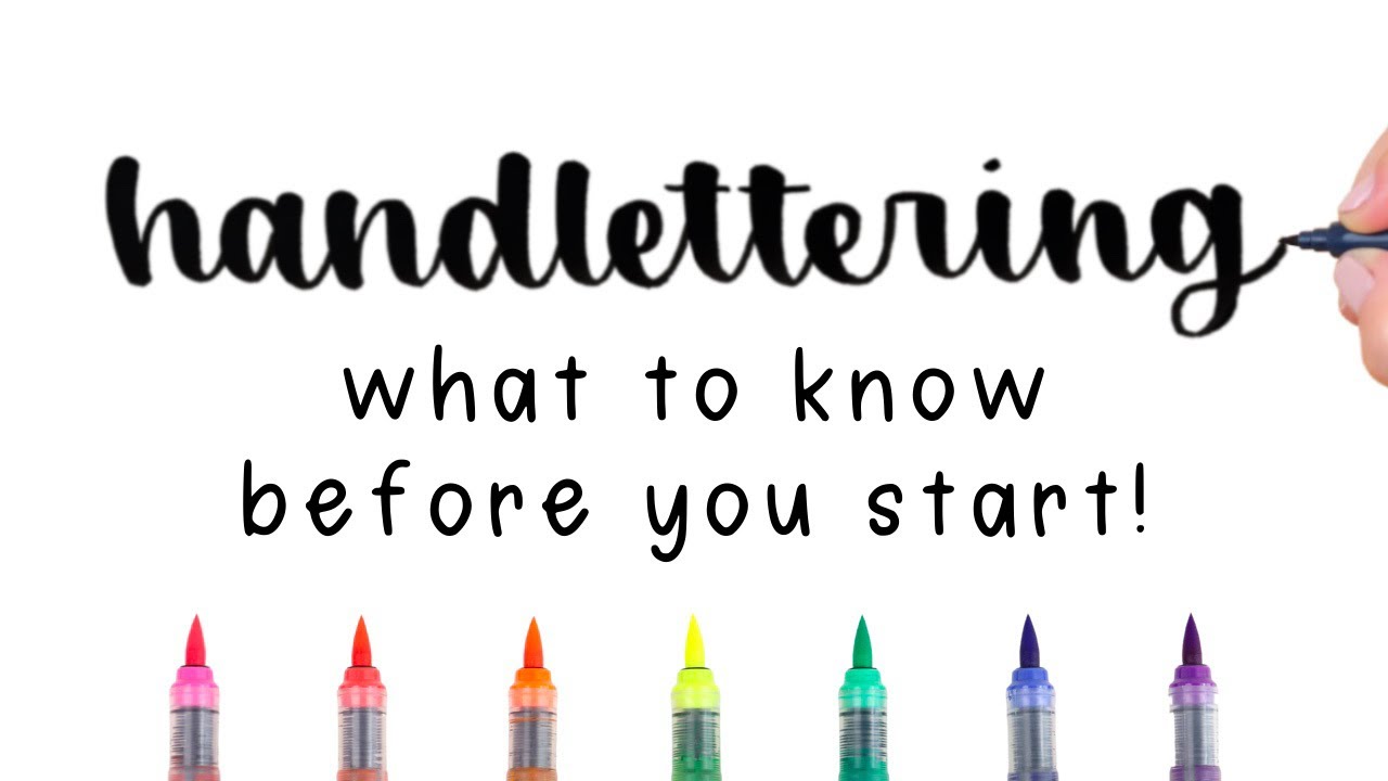 Beginner Hand Lettering Tutorial, 10 Things I Wish I Knew As A Beginner