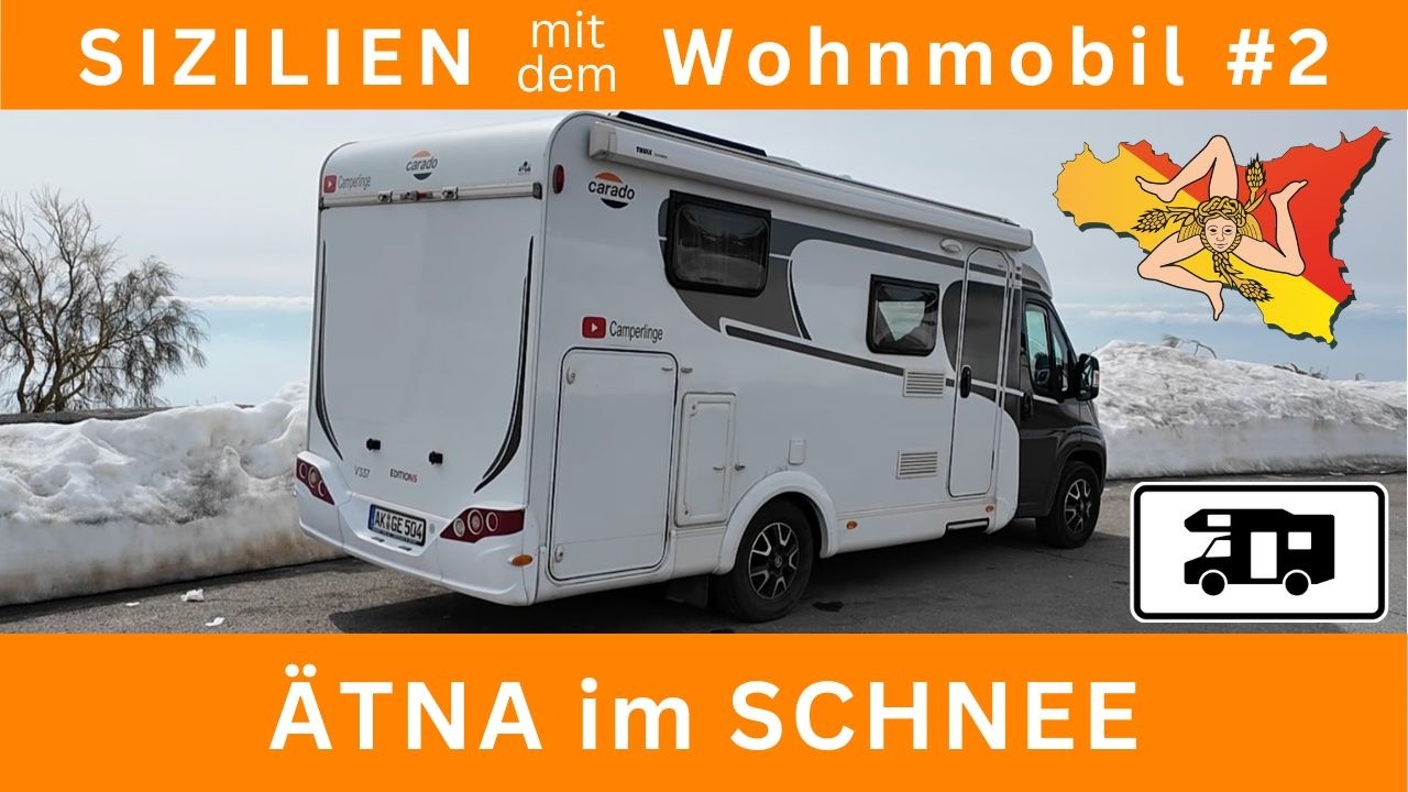 🌞 Sizilien #2 🌞 - Der Ätna im Schnee, ein schönes Dorf, ein Spaziergang am Meer