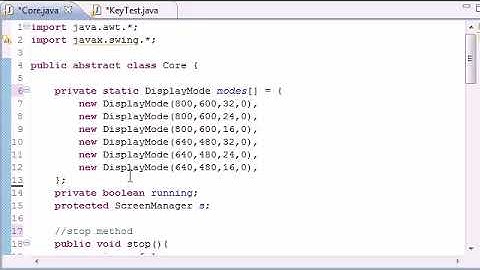 Java Game Development – 29 – Handling Key Events