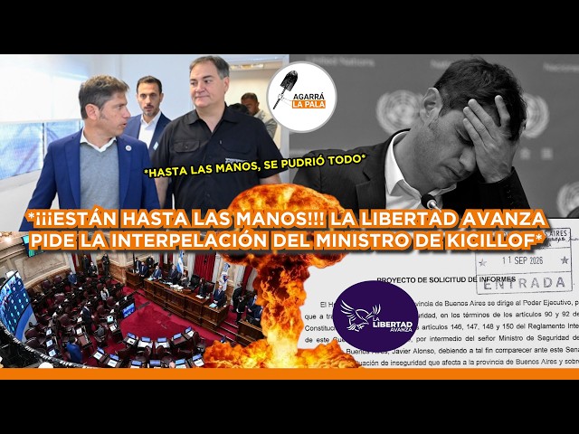 PIDEN INTERPELACIÓN DE MINISTRO DE KICILLOF POR LA INSEGURIDAD Y SE PUDRIÓ TODO ¡HASTA LAS MANOS!