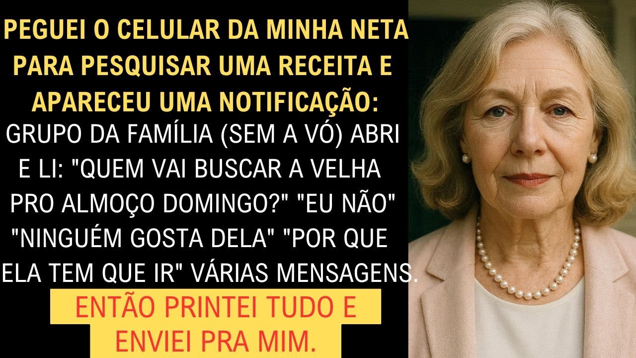 I took my granddaughter's cell phone... and discovered that my family hated me in silence – SO...