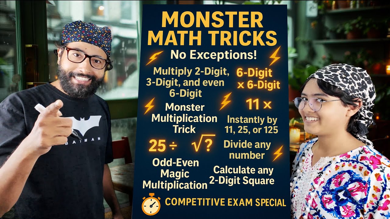 10 Math Tricks Top 10 Math Tricks for Competitive Exams | No Exceptions | Fast ...