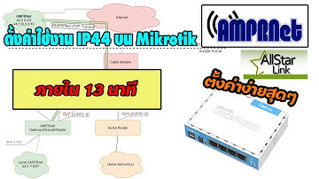 การตั้งค่า  Mikrotik Router เพื่อใช้งาน Network IP Class 44