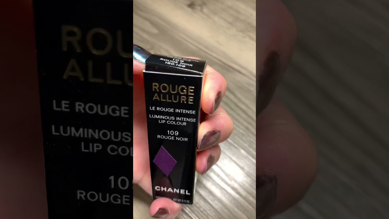 Lookvlog: Chanel Rouge Allure Rouge Noir #109 