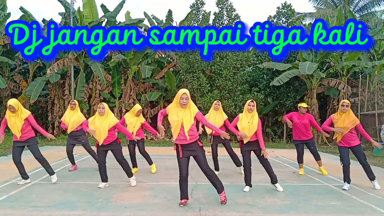 Senam santuy Dj jangan sampai tiga kali mudah diikuti Choreo Veronica Lingling #MakMakPksBelida