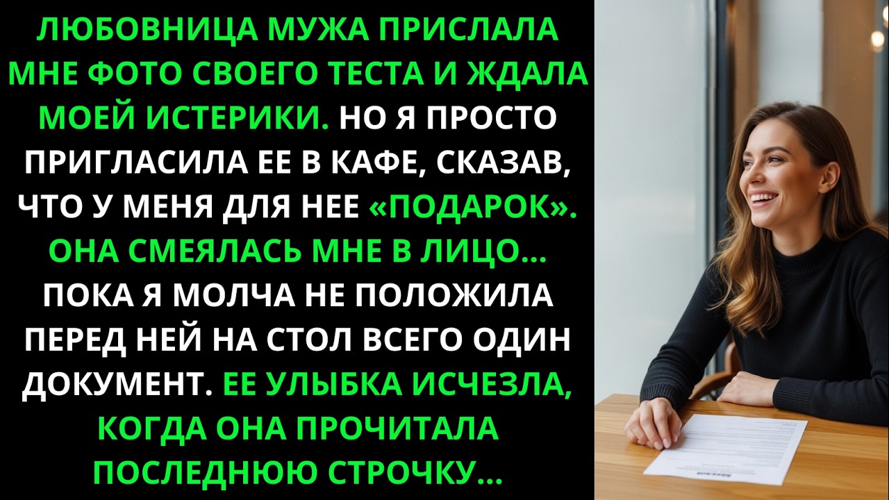 Любовница смеялась мне в лицо… пока я не положила на стол документ. Её улыбка сразу исчезла.