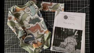 Waves \& Wild Pick and Mix Bodysuit With Envelope Neck Tutorial for Beginners: Cut and Sew