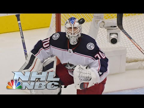 Best of Joonas Korpisalo's NHL playoff record 85-save performance | NBC Sports