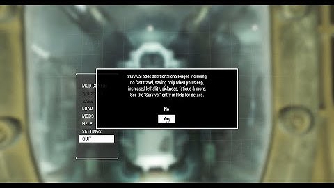 Fallout 4 Survival Experience
