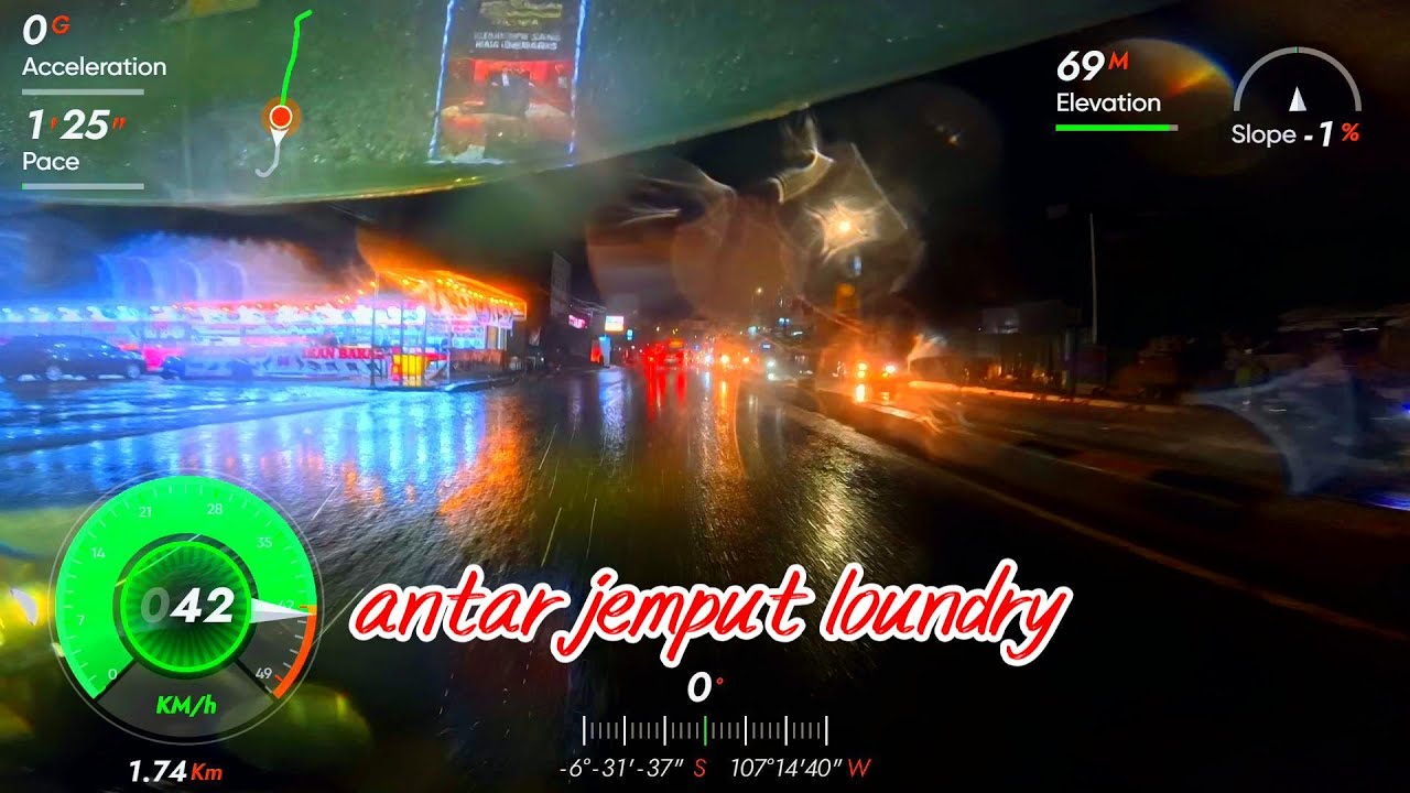 🎬 Laundry Run in the Rain | Night Traffic in Ciputat | Vlog 250117