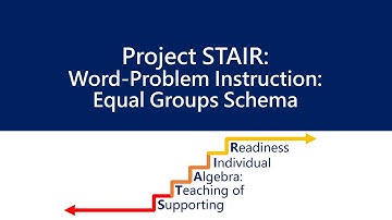 Multiplicative Schemas - Equal Groups Schema ‖ Word Problems ‖ Grades 5-8 ‖ Project STAIR