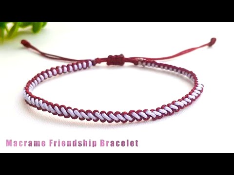 How To Make Bracelet Two Color | Macrame Bracelet Tutorial