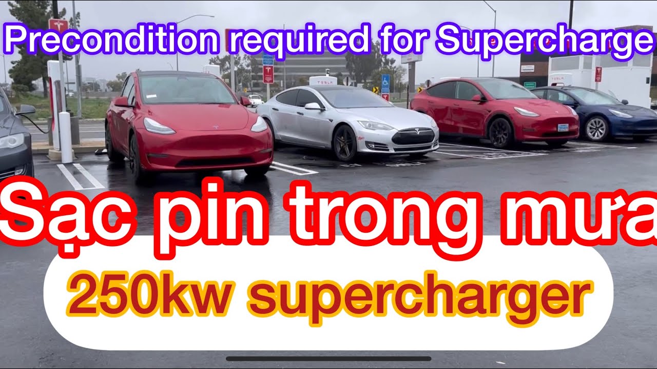 Mình có thể Supercharge khi trời mưa không? Can you supercharge in the