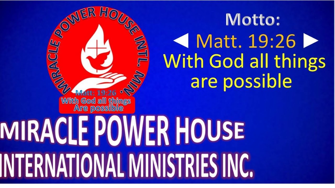 MIRACLE POWER HOUSE HOUSTON TEXAS Live Stream YouTube