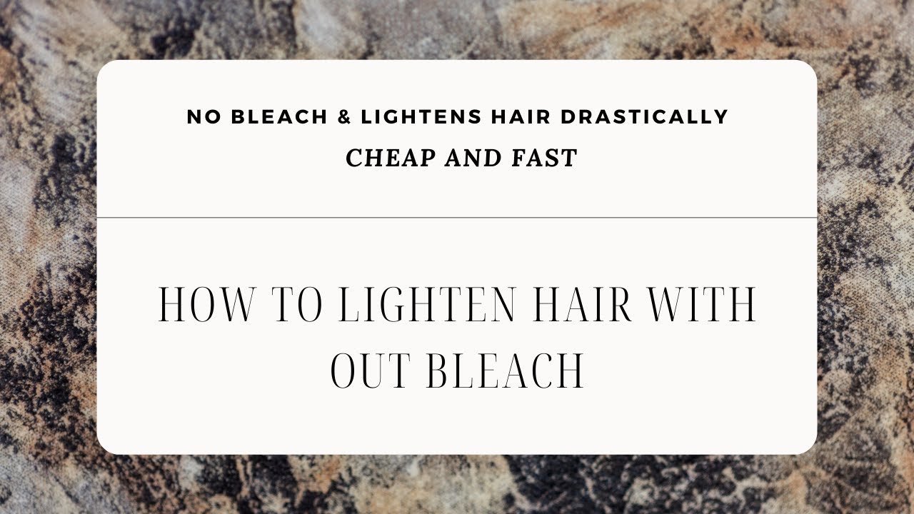 HOW TO LIGHTEN HAIR DRASTICALLY WITH NO BLEACH | CHEAP AND FAST
