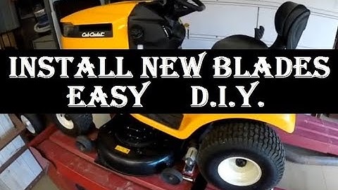 DIY - Install New Mower Blades - Cub Cadet XT1 - LT 46