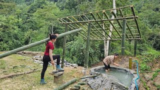 30 Days Building a Bamboo House & Water Tank at a Secret Shelter | From Start to Finish