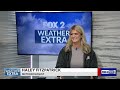 Weather Extra | Near record heat, a few storms with downburst winds
