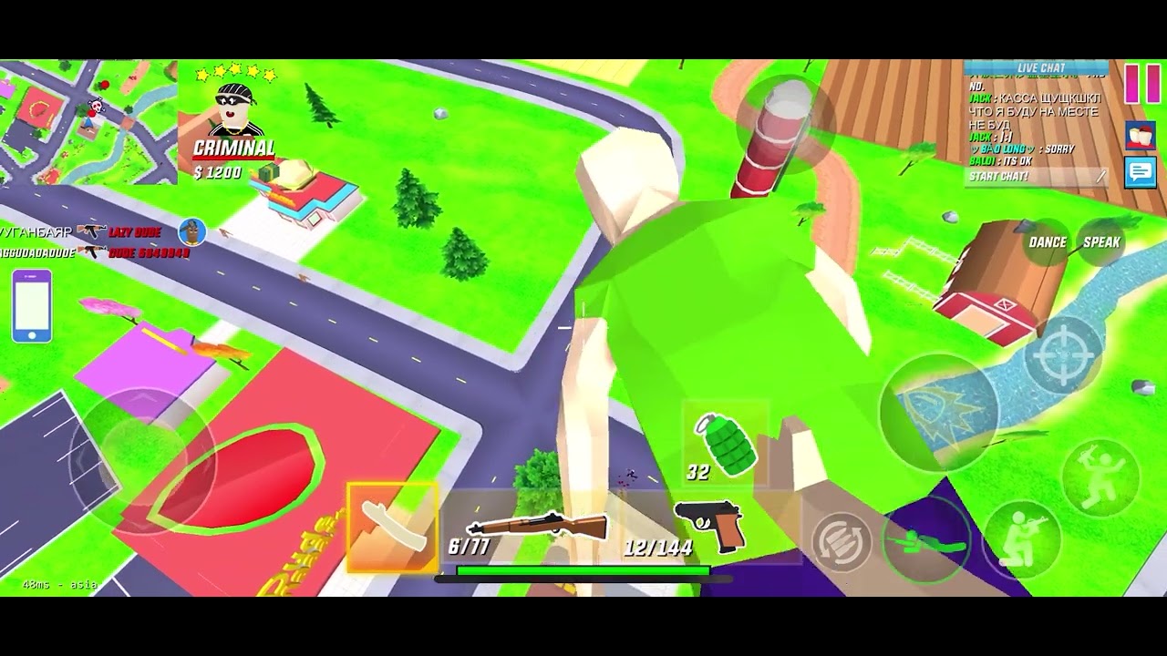 Dude theft wars multiplayer sandbox leo lên trời phần 3!!!!!!