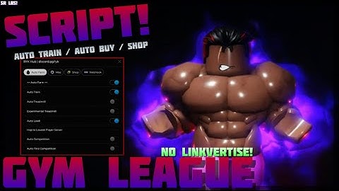 [New! 🏋️‍♂️] Gym League 🔥 No Linkvertise! Auto Train / Auto Buy / Shop Options 🔥 PC & Mobile! (2024)
