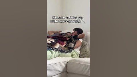 When he cuddles you while you’re sleeping 🥄 #shorts | Dion and Sebb #sebasdion