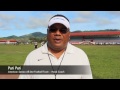 Am. Samoa All-Star Football – Head Coach Pati Pati Interv. (Vid2)