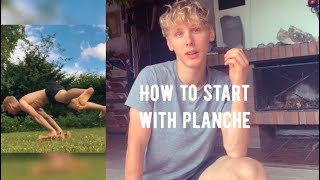 How to start with planche