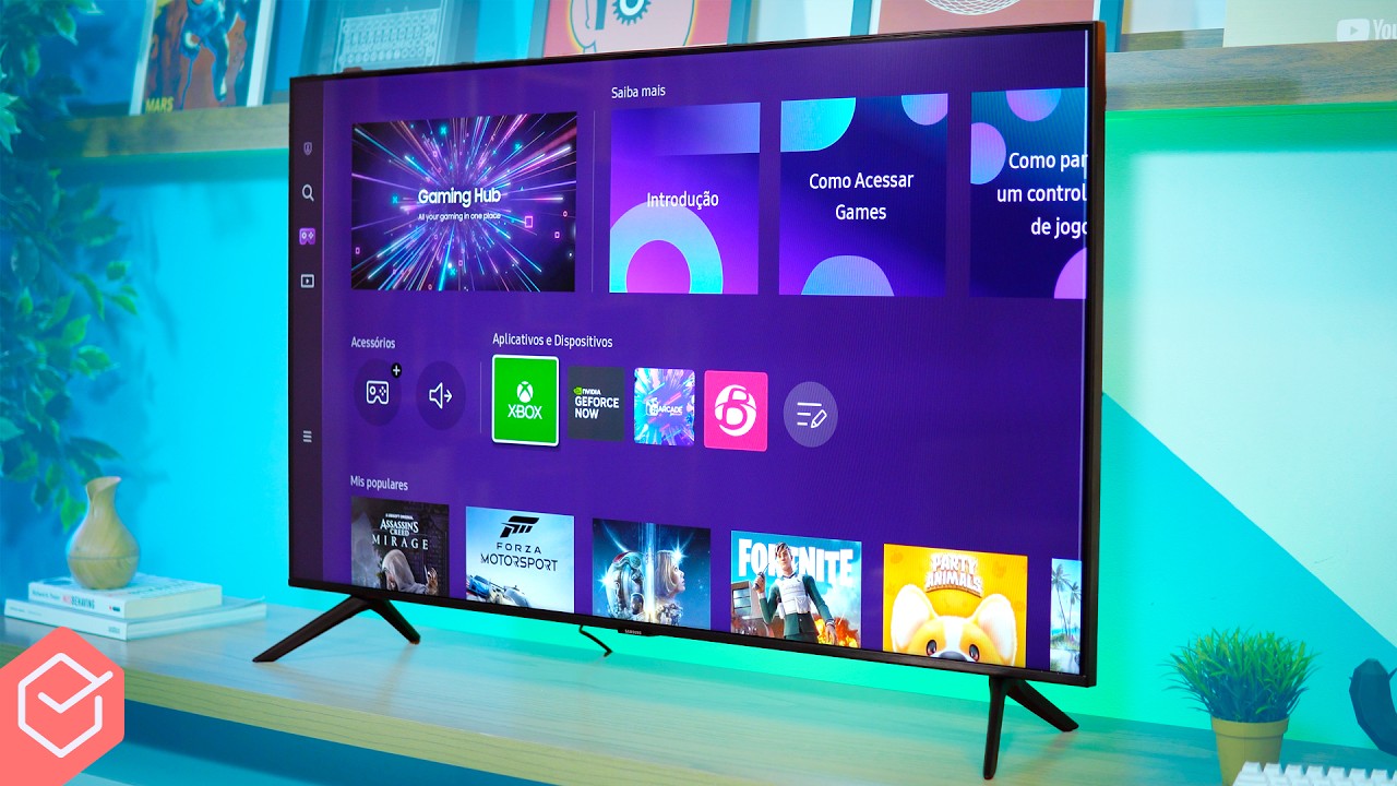 Samsung CU8000: Smart TV 4K de entrada com jogos online e design fino