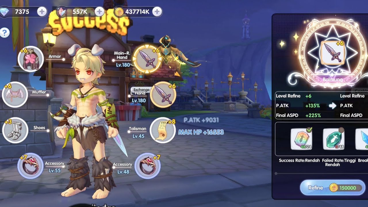 ROX Refine Event Anniversary +7 Gold Weapon Refine Ragnarok X Next